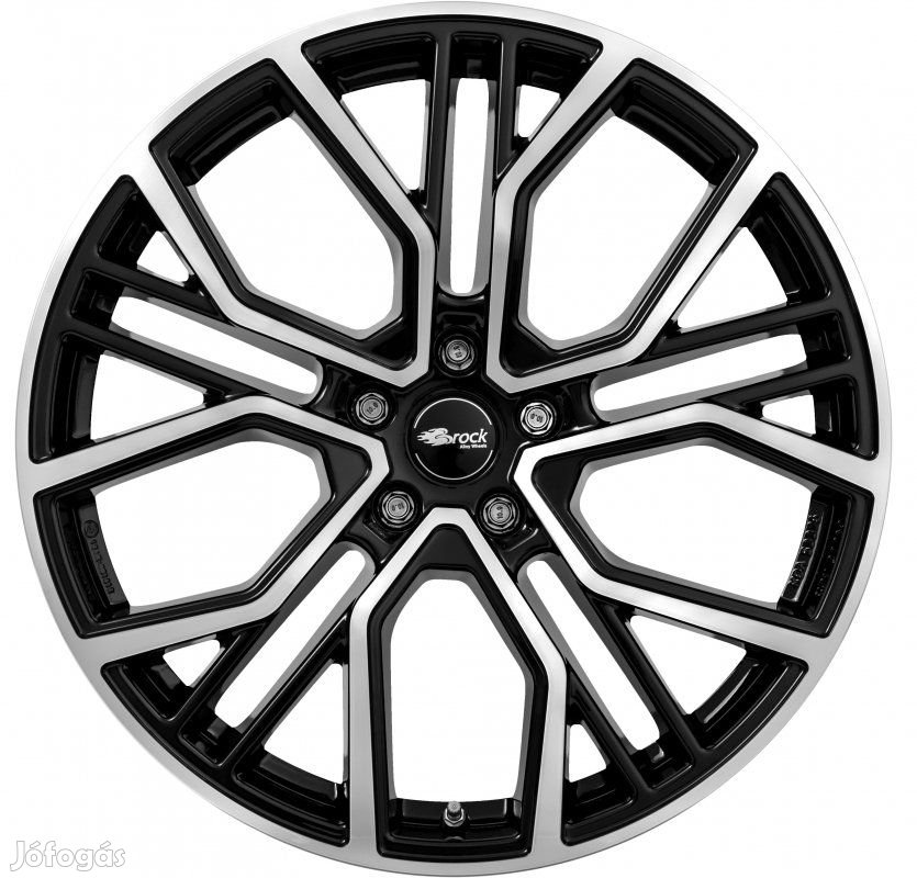 Brock B41 SGVP - Fényes fekete polírozott 8,5X21 5X114,3 ET43,5