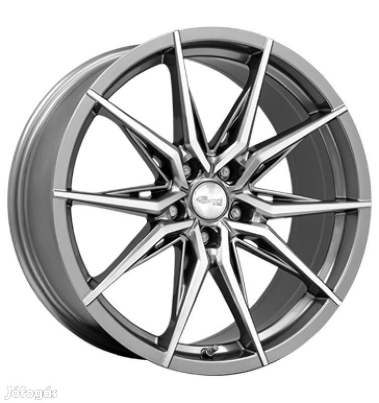Brock B42 FGP - Vas szürke polírozott 8,5X19 5X112 ET42 CB66,6 |
