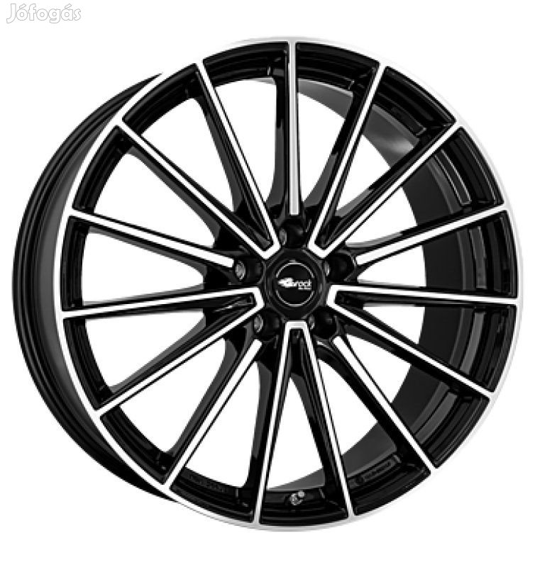 Brock B43 SGVP - Fényes fekete polírozott 8X20 5X112 ET39 CB66,6 |
