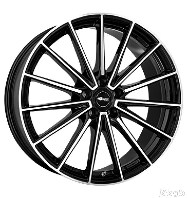 Brock B43 SGVP - Fényes fekete polírozott 8,5X20 5X112 ET35 CB66,6 |