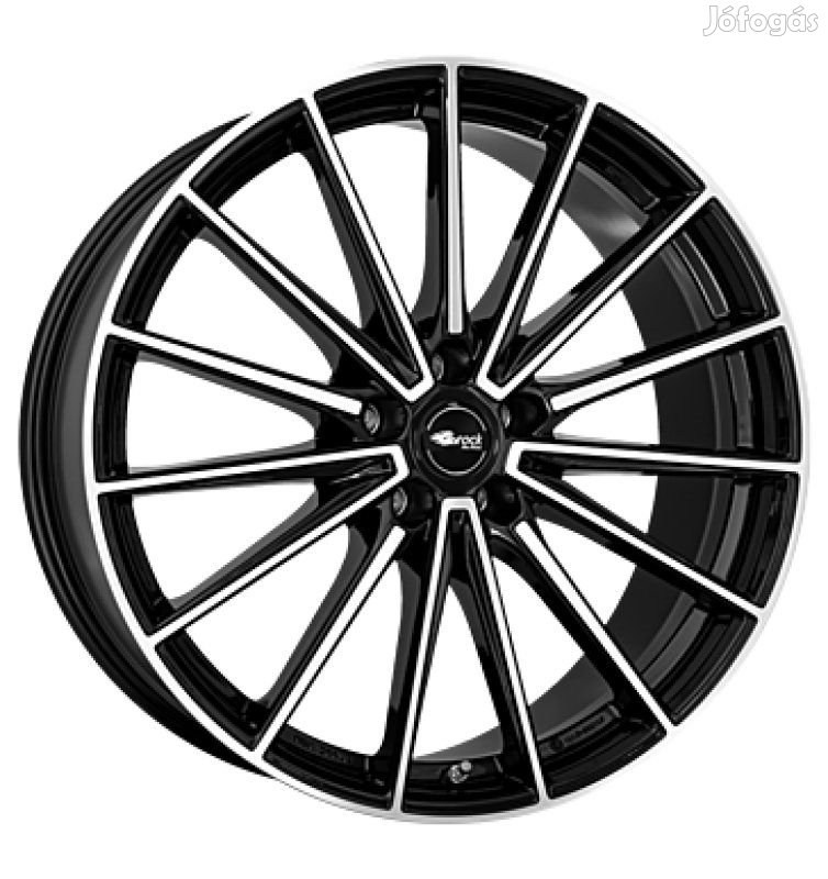 Brock B43 SGVP - Fényes fekete polírozott 8,5X20 5X112 ET38 CB57,1 |