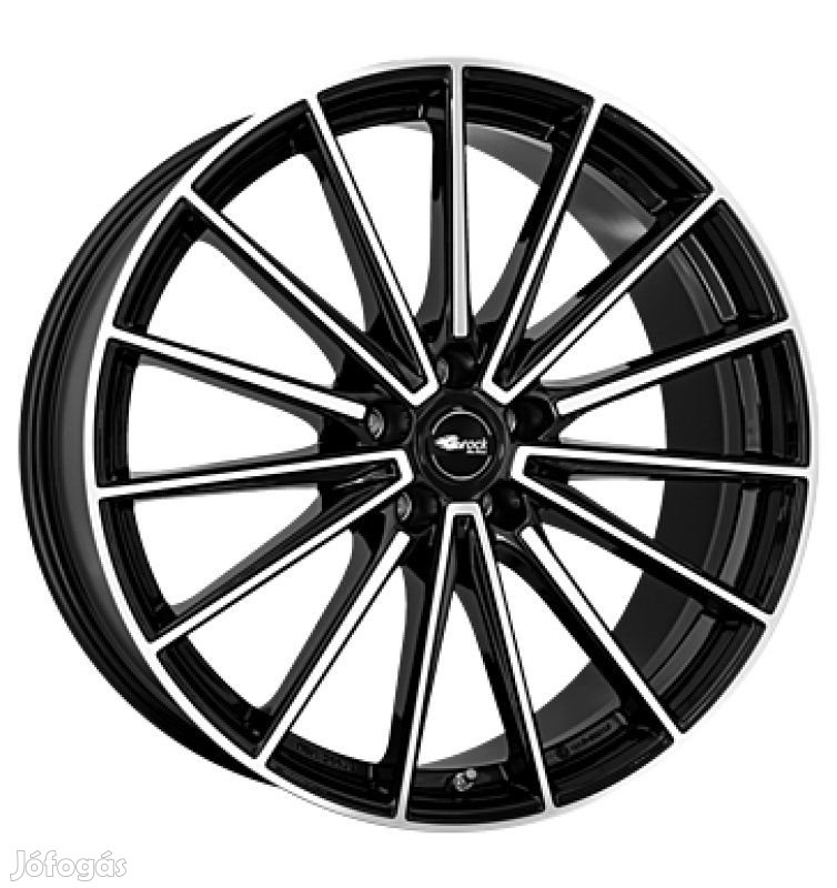 Brock B43 SGVP - Fényes fekete polírozott 9X20 5X112 ET44 CB66,6 |