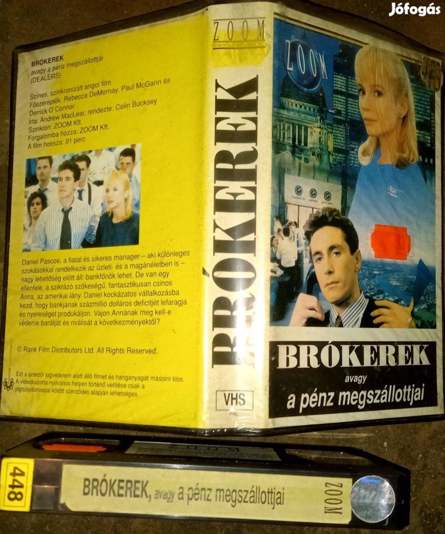 Brókerek - vígjáték vhs - zoom kiadó