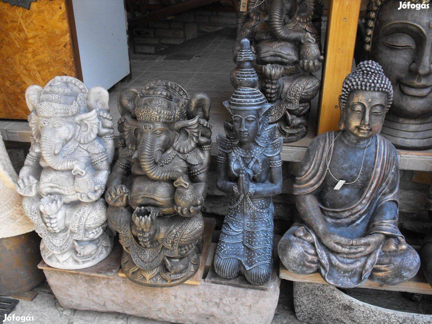 Bronz os Ganésa Buddha kerti Fagyálló műkő szobor Vecsés en