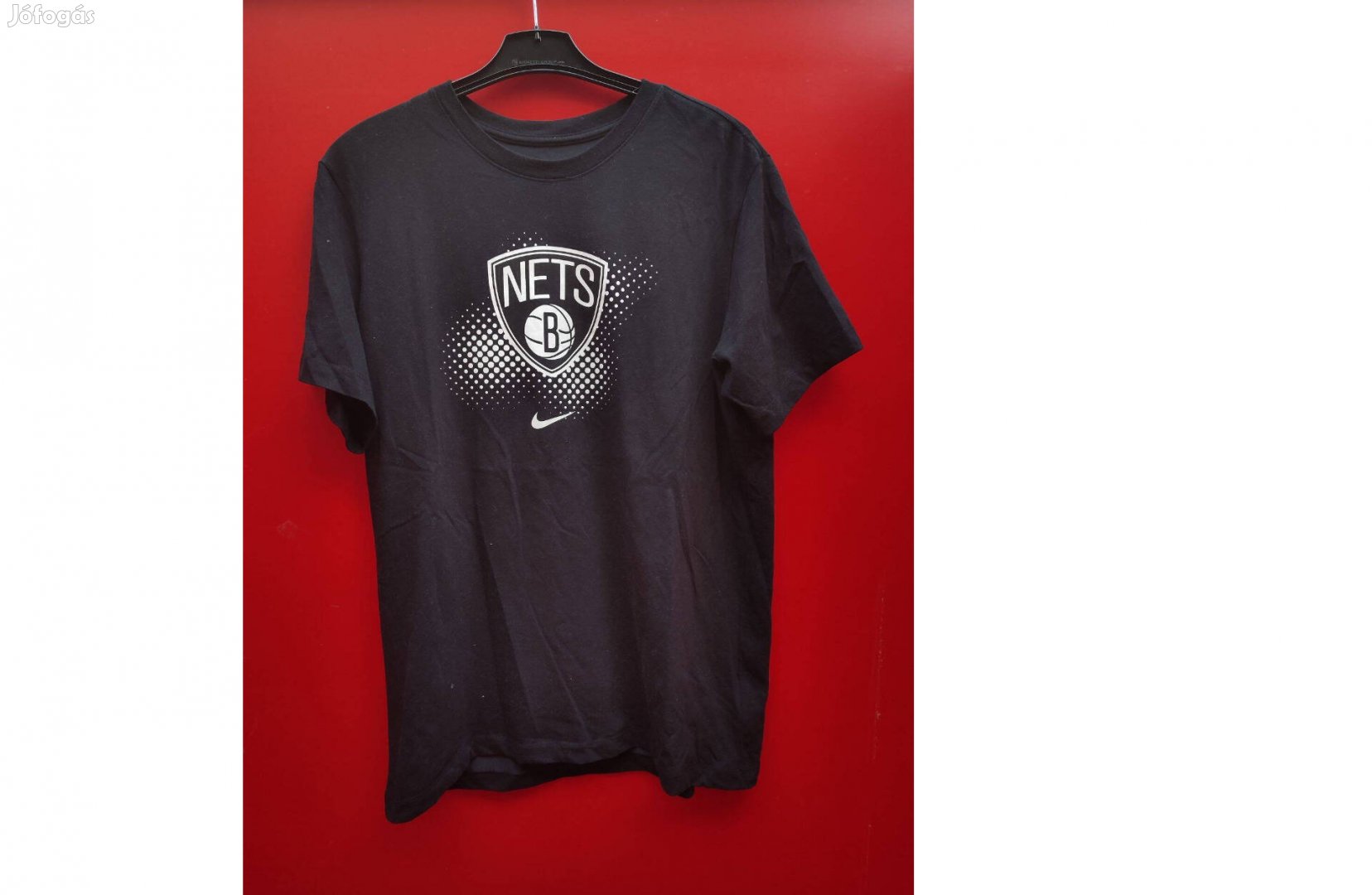 Brooklyn Nets eredeti Nike NBA fekete póló (L)