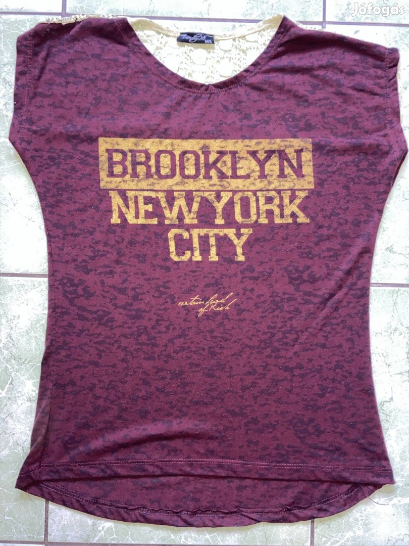 Brooklyn New York City M/L női felső 