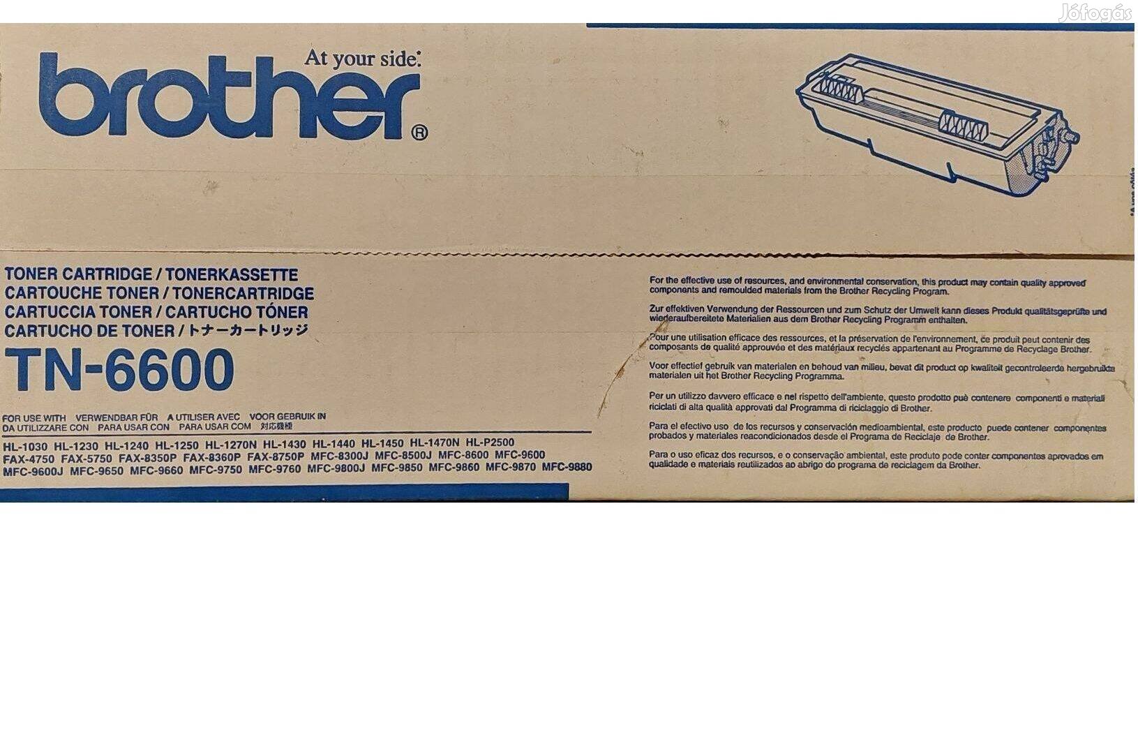 Brother TN-6600 új, eredeti, gyári toner / patron / cartridge