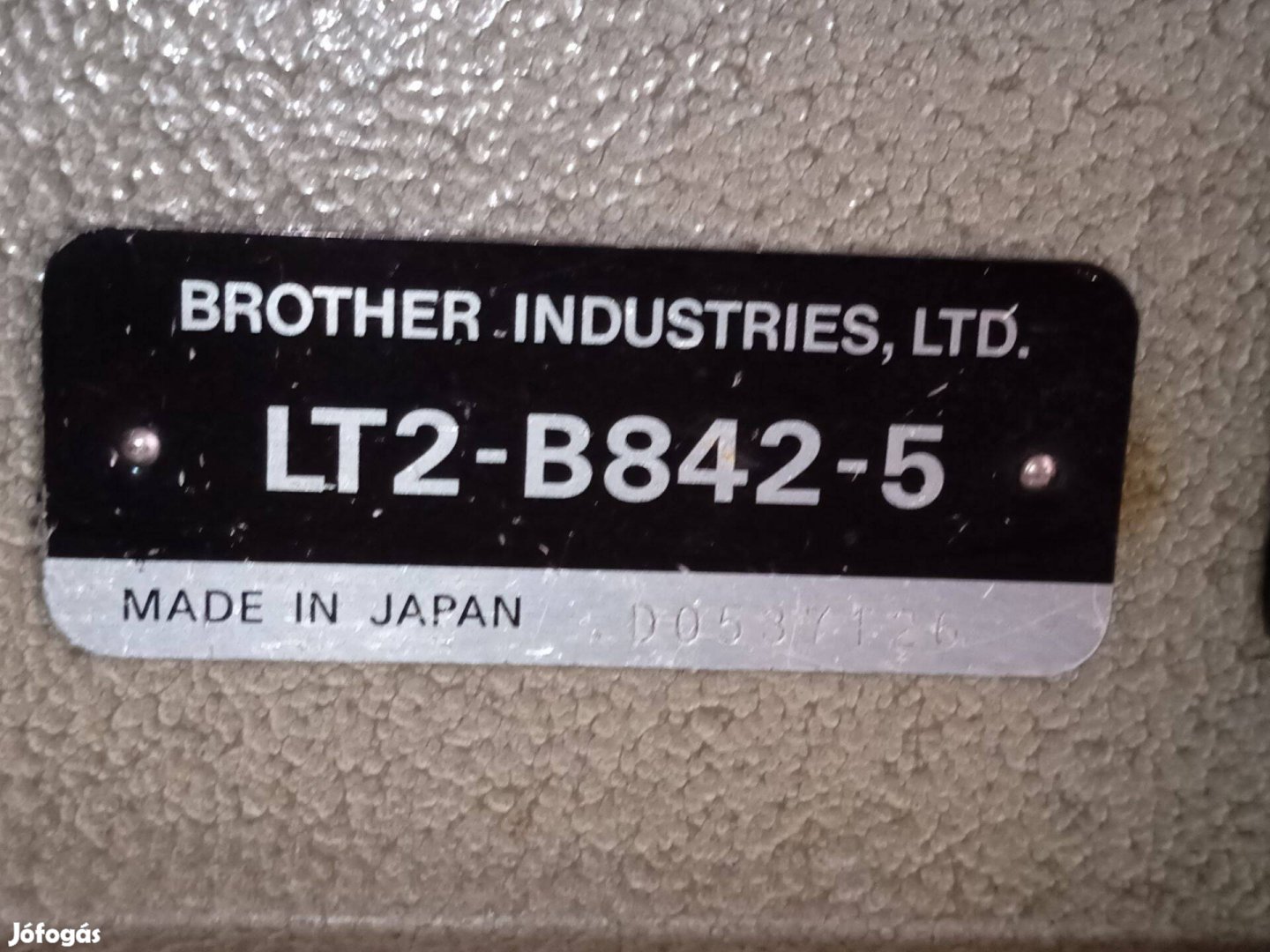 Brother varrógép 220v ipari 2tüs varrógép