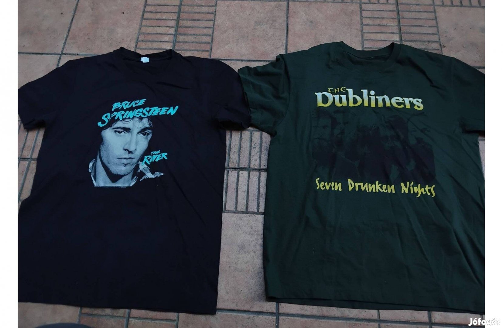 Bruce Springsteen póló Dubliners póló L XL 2db