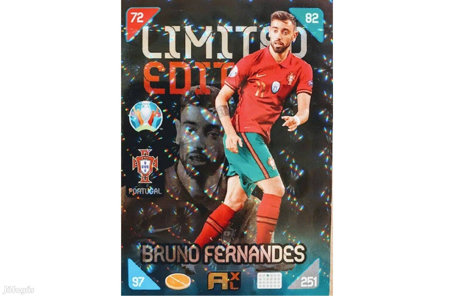 Bruno Fernandes Portugália Limited focis kártya Kick Off 2020