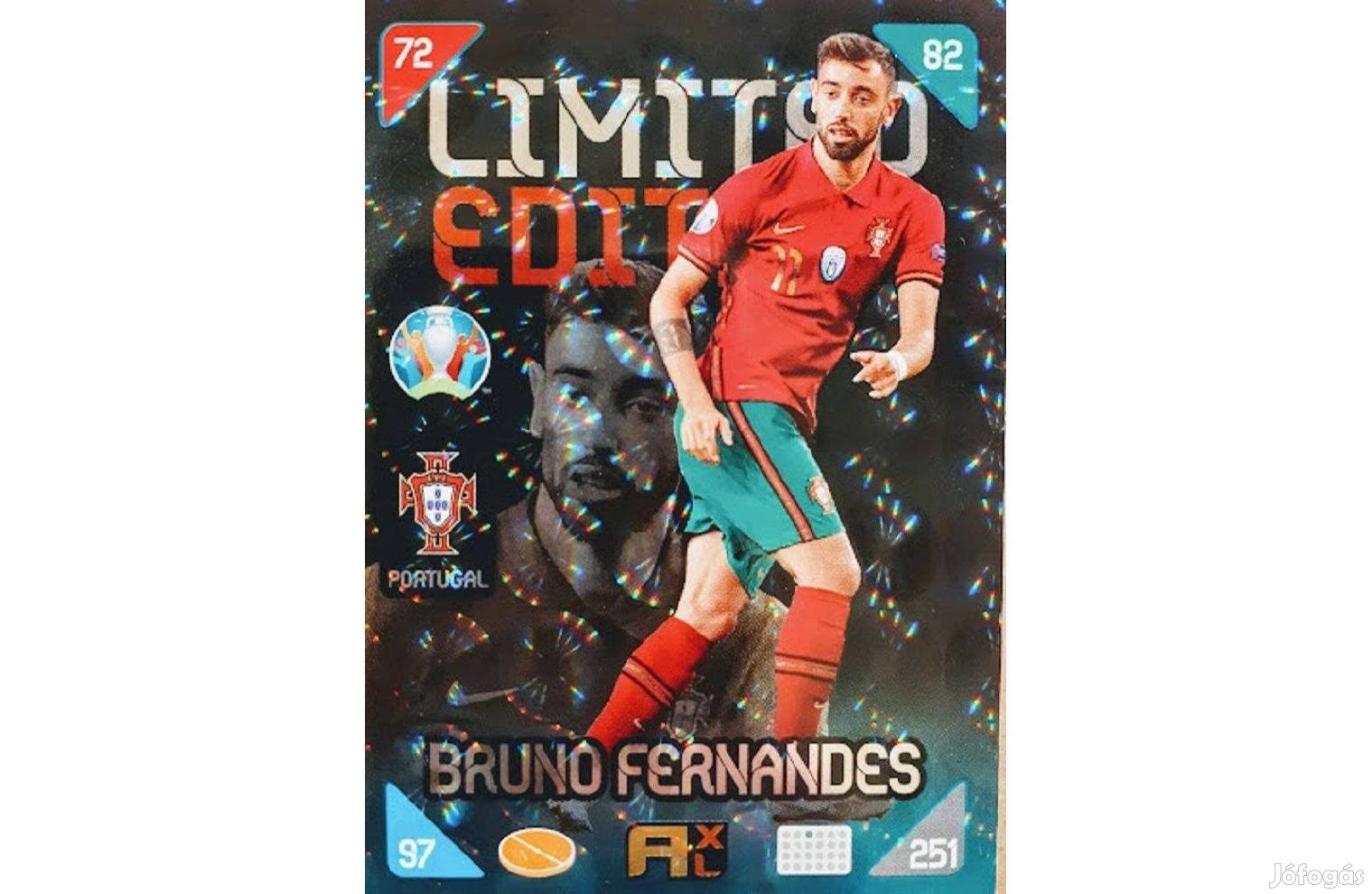 Bruno Fernandes Portugália Limited focis kártya Kick Off 2020