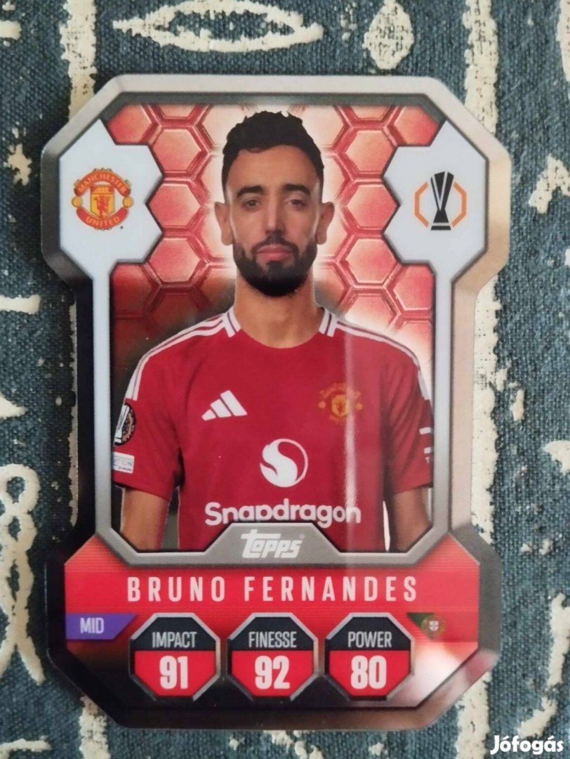 Bruno Fernandes (MU) Shield Pajzs Bajnokok Ligája 2024/25 kártya