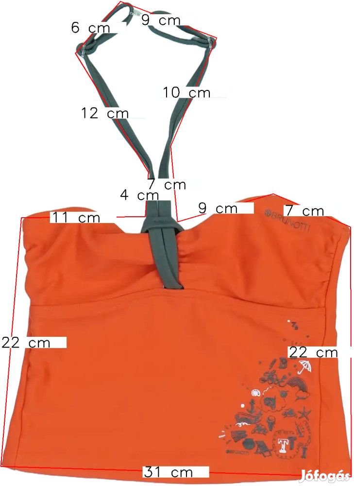 Brunotti Új (címkés) Lány Bikini felső (Méret: 140)