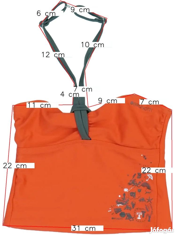 Brunotti Új (címkés) Lány Bikini felső (Méret: 140)