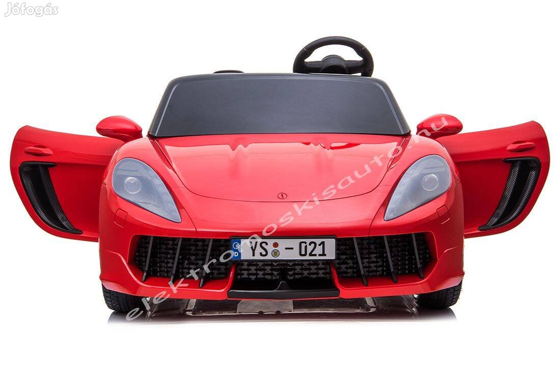 Brutál akció! Ferrari hm. 24V lakk piros 2személyes elektromos kisautó