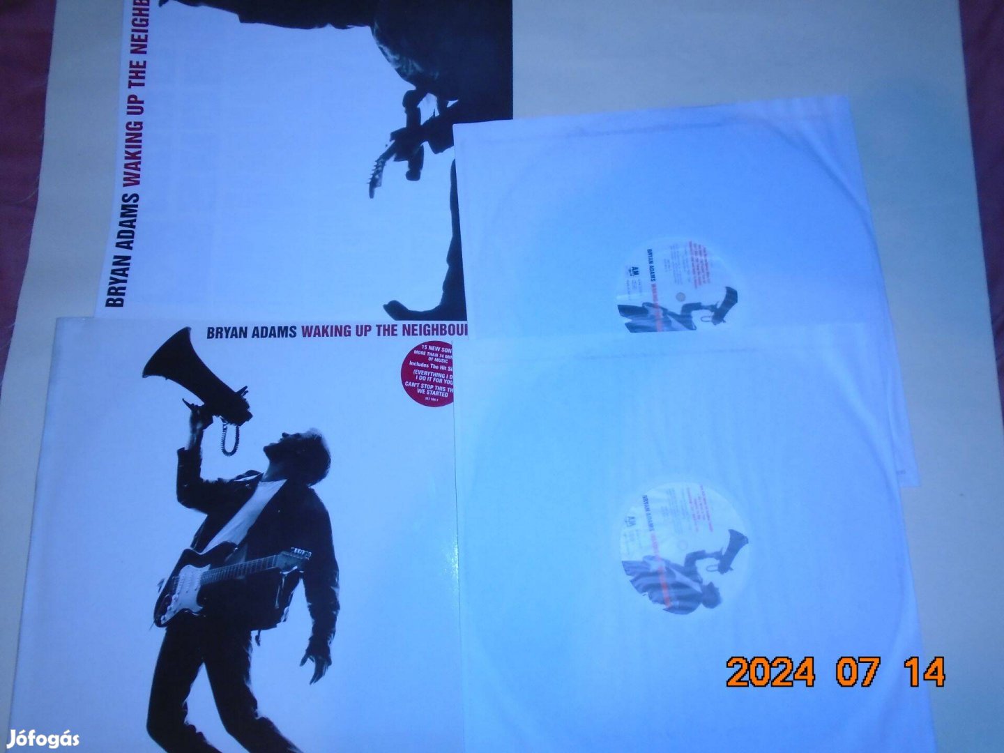 Bryan Adams - Waking up the Neighbours LP bakelit lemez