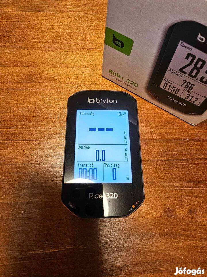 Bryton Rider 320 kerékpárcomputer GPS, szinte új!