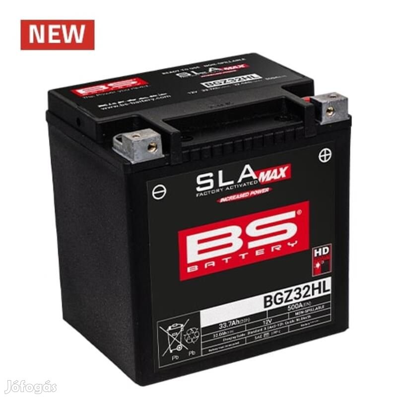 Bs battery sla max akkumulátor karbantartásmentes gyárilag aktivált -