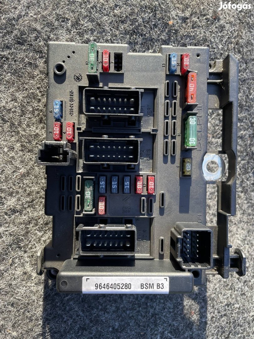 Bsm b3 b-3 b 3 modul biztosíték tartó tábla biztosítéktábla 