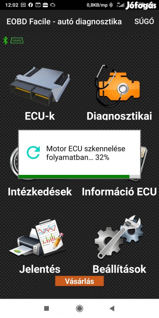 Bt OBD hibakód olvasó törlő diagnosztikai eszköz Ford specifikus