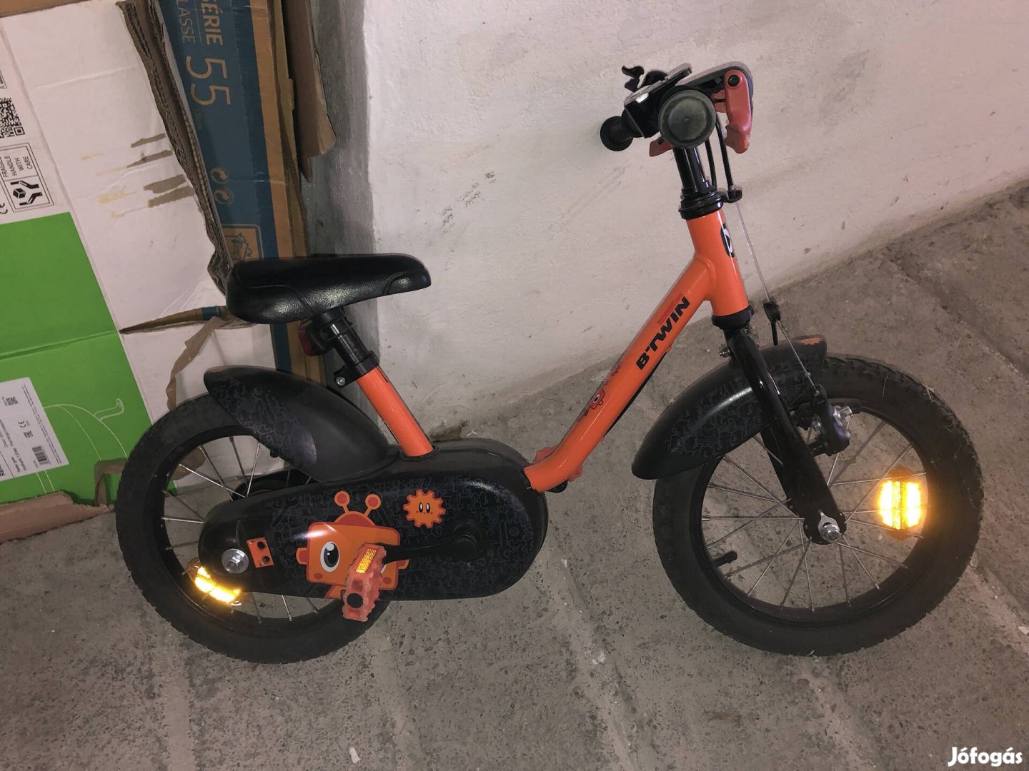 Btwin 14" gyerek bicikli támasztókerékkel