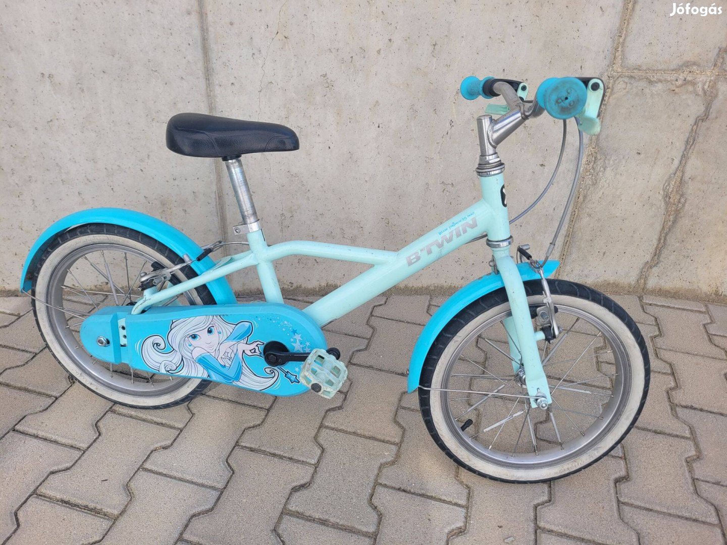 Btwin Decathlon Blue Princess 16"-os gyerek kerékpár