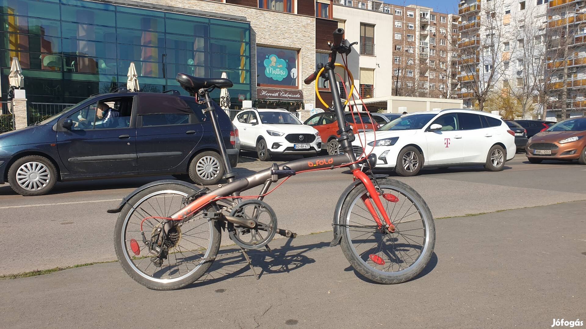 Btwin Fold 500 összecsukható kemping kerékpál alu