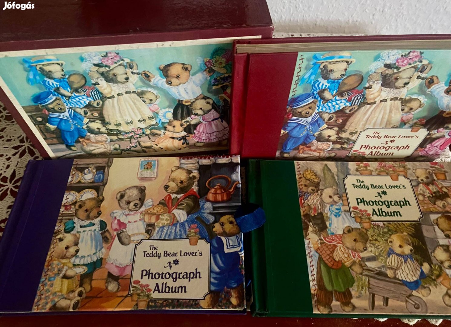 Bűbájos Teddy Bears macis fényképalbum / fotóalbum szett tokban