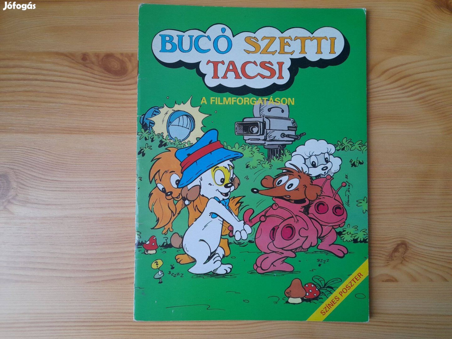 Bucó Szetti Tacsi: A filmforgatáson - kifestővel