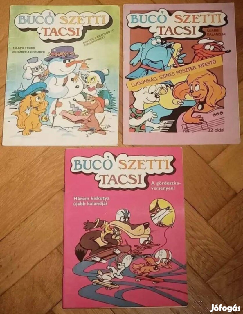 Bucó Szetti Tacsi képregény 1999 Ft / db vagy egyben 4999 ft