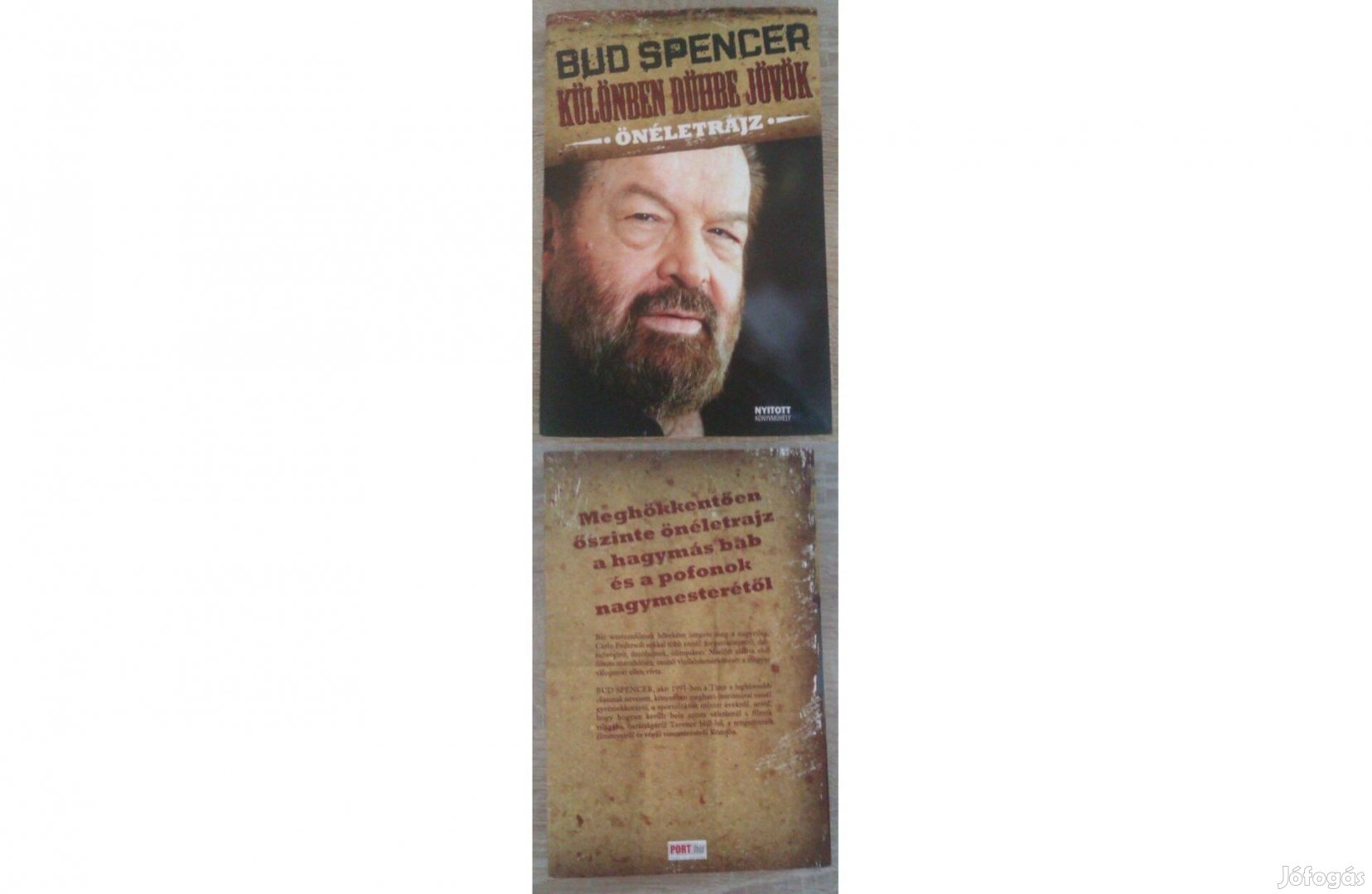 Bud Spencer Különben dühbe jövök önéletrajzi könyv eladó!