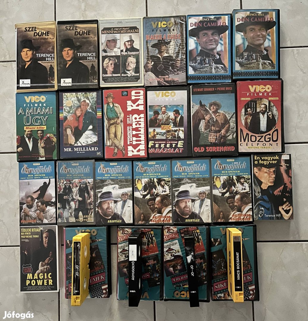 Bud Spencer,Terence Hill vhs pakk eladó