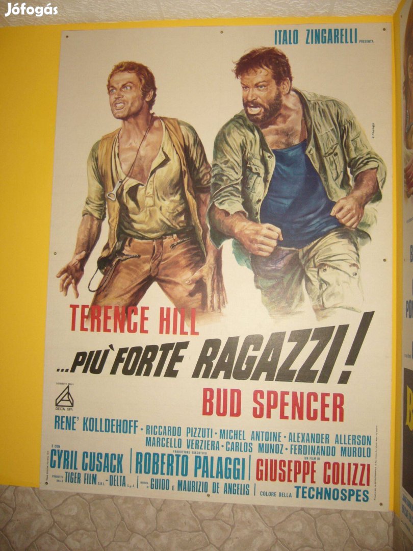 Bud Spencer és Terence Hill eredeti óriás moziplakát ! Cserélhető