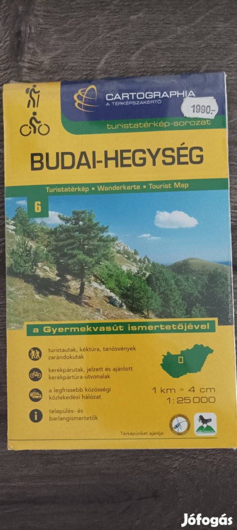 Budai-hegység turistatérkép
