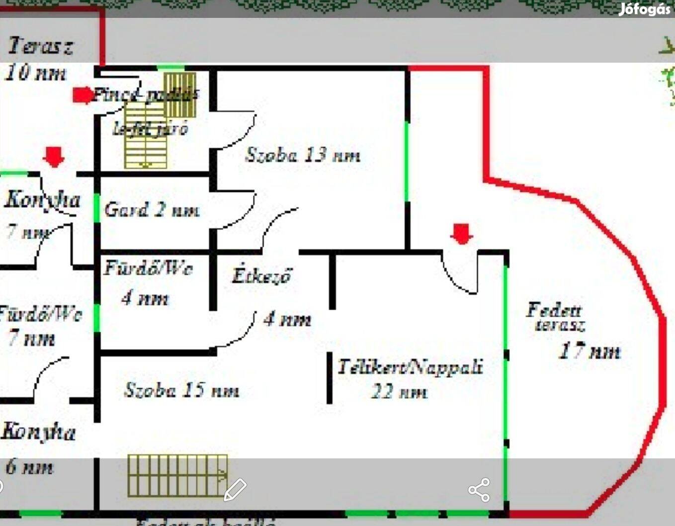 Budalesttől 7 km-re autópálya melllett csaladi ház-iroda-raktár telepd