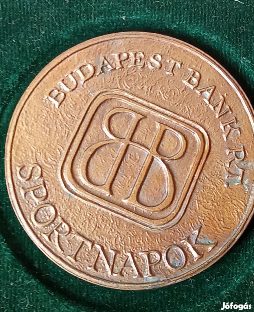 Budapest Bank Sportnapok bronz plakett  1992
