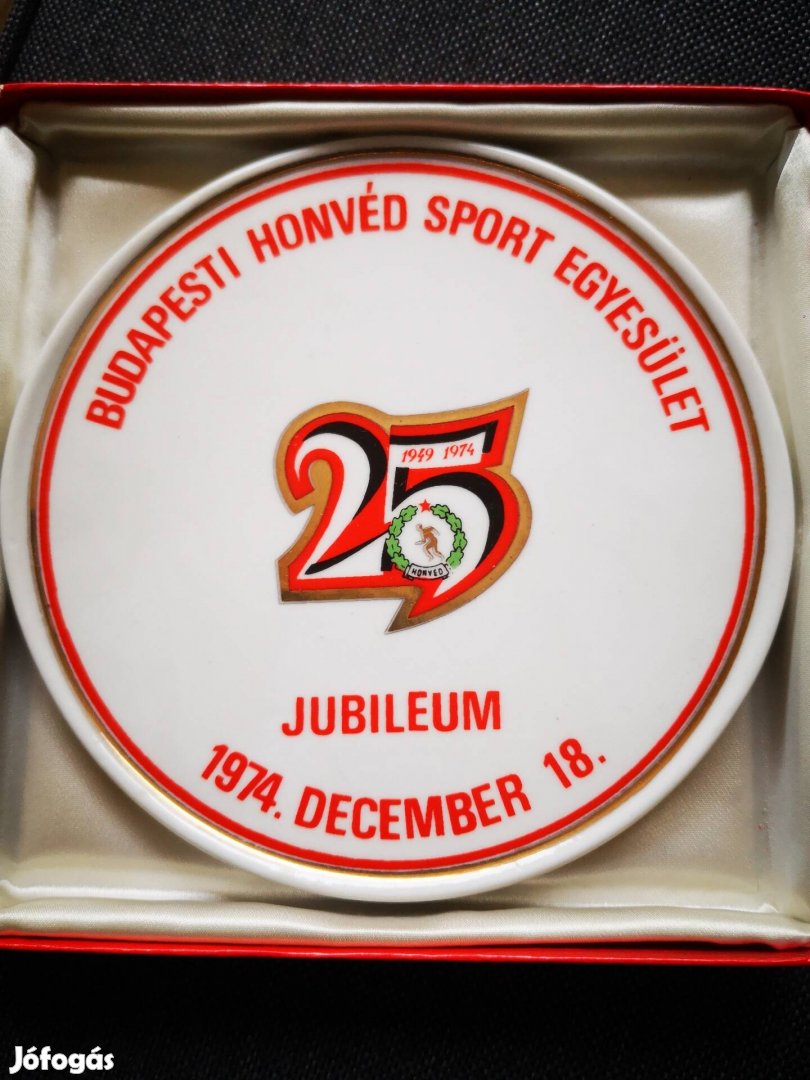 Budapest Honvéd Sportegyesület jubileumi emlékplakett hollóházi 