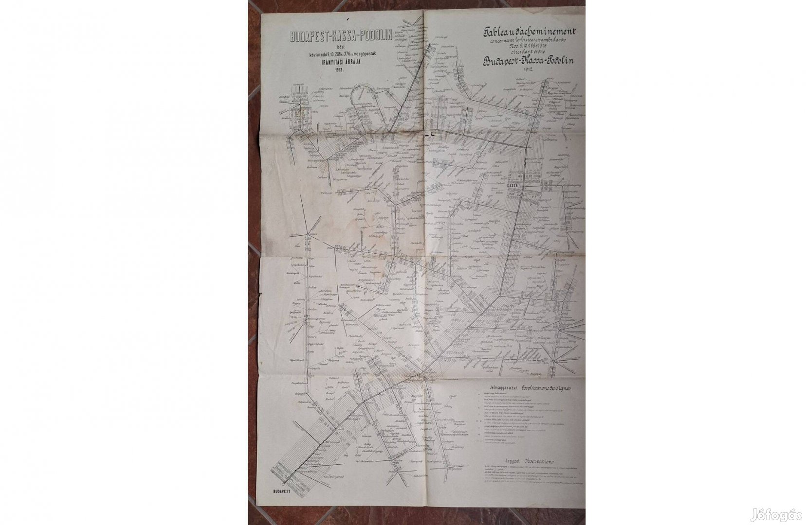 Budapest Kassa Podolin közt közlekedő mozgóposták