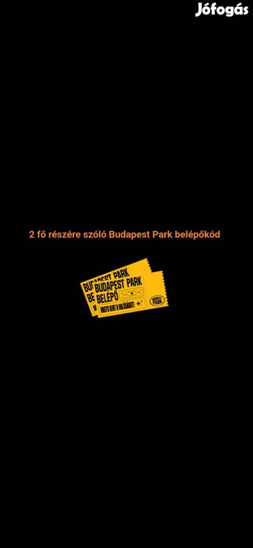 Budapest Parkos koncertjegy