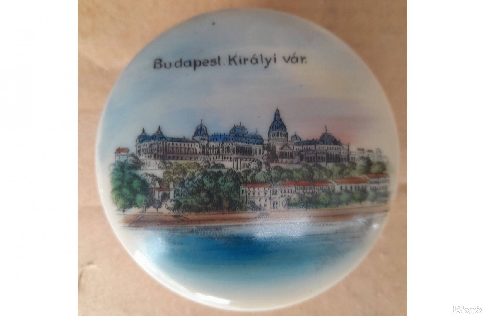 Budapest királyi vár, antik porcelán bonbonier