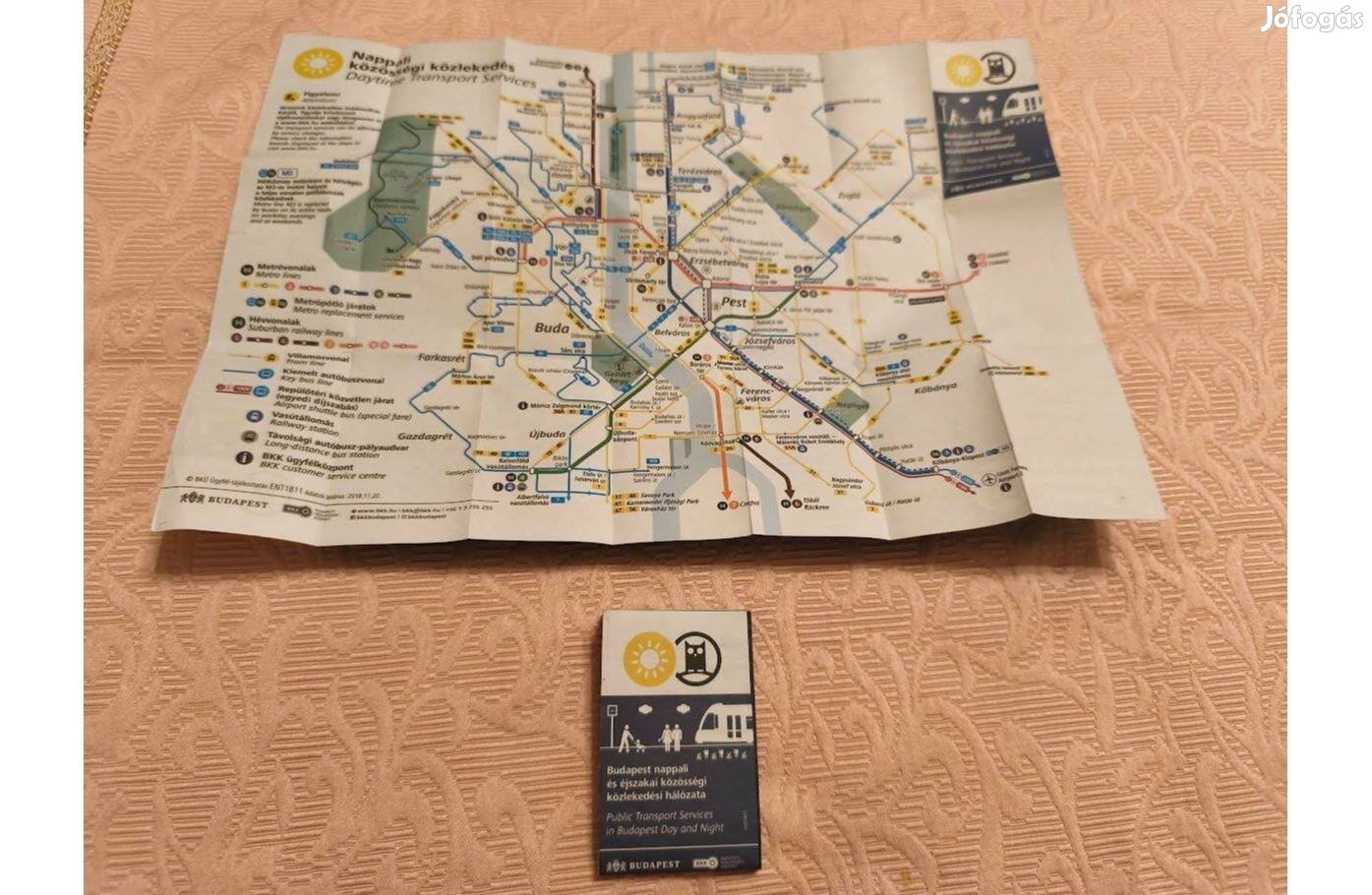 Budapest nappali és éjszakai közösségi közlekedési hálózata