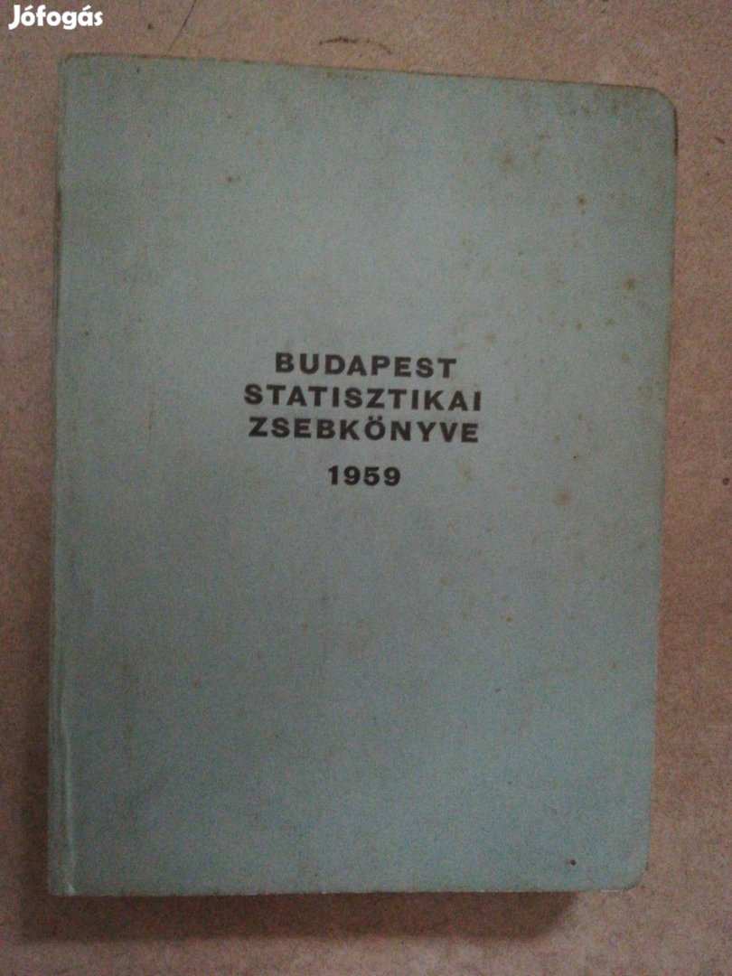 Budapest statisztikai zsebkönyve 1959