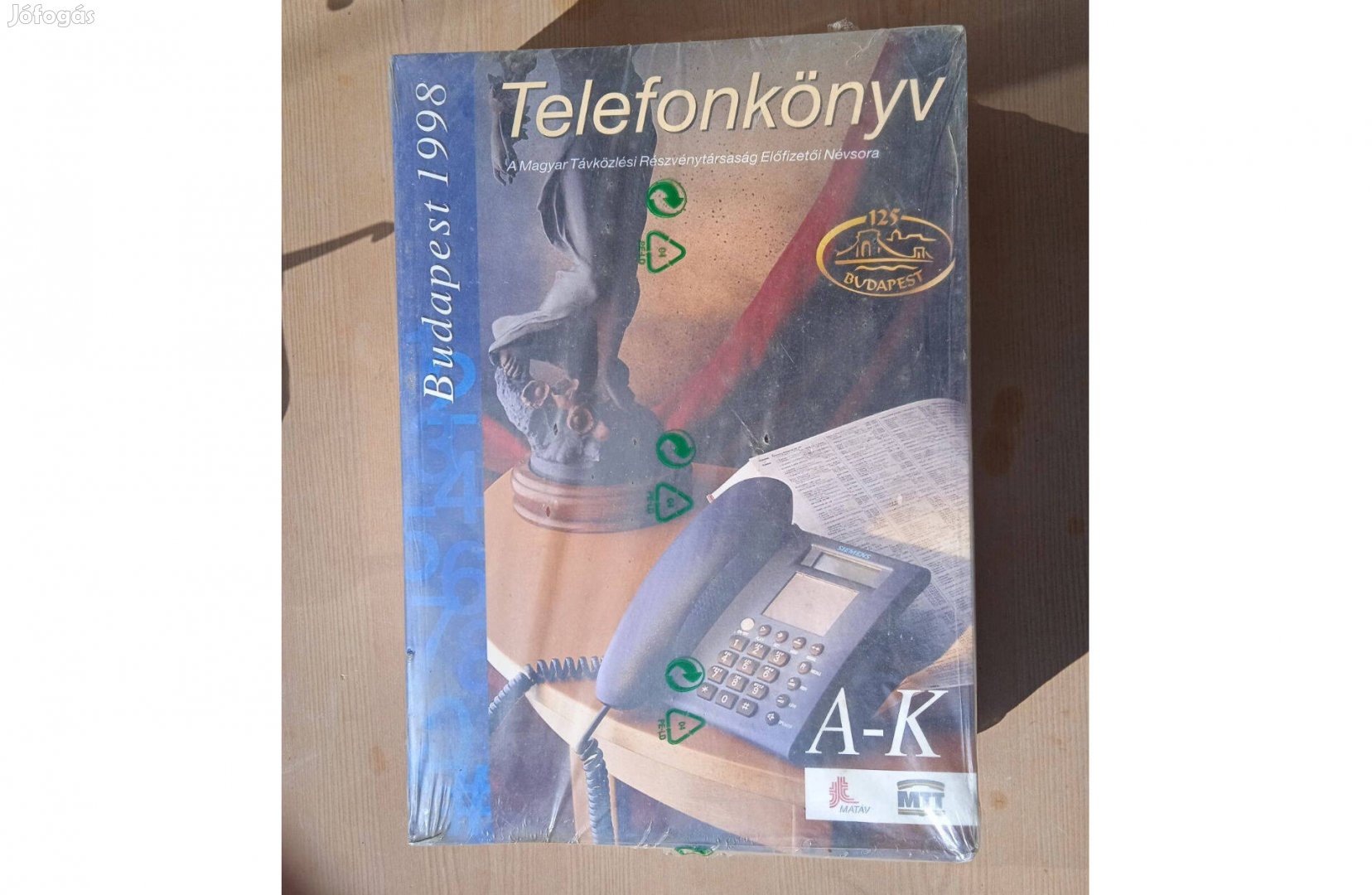 Budapest telefonkönyv , 1998 , bontatlan , fóliás példány