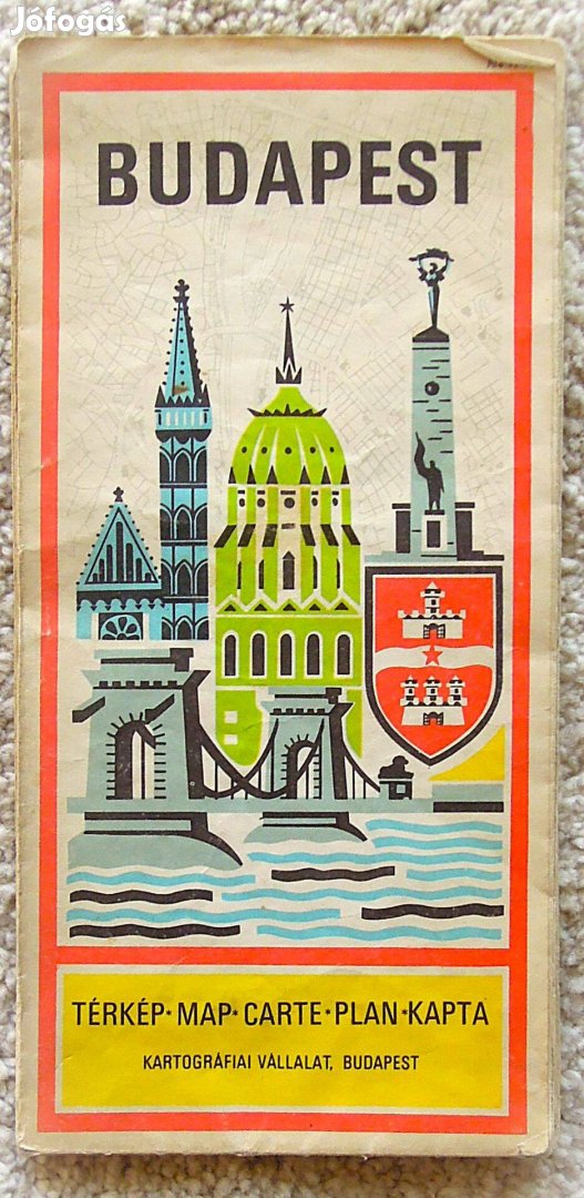 Budapest térkép 1980