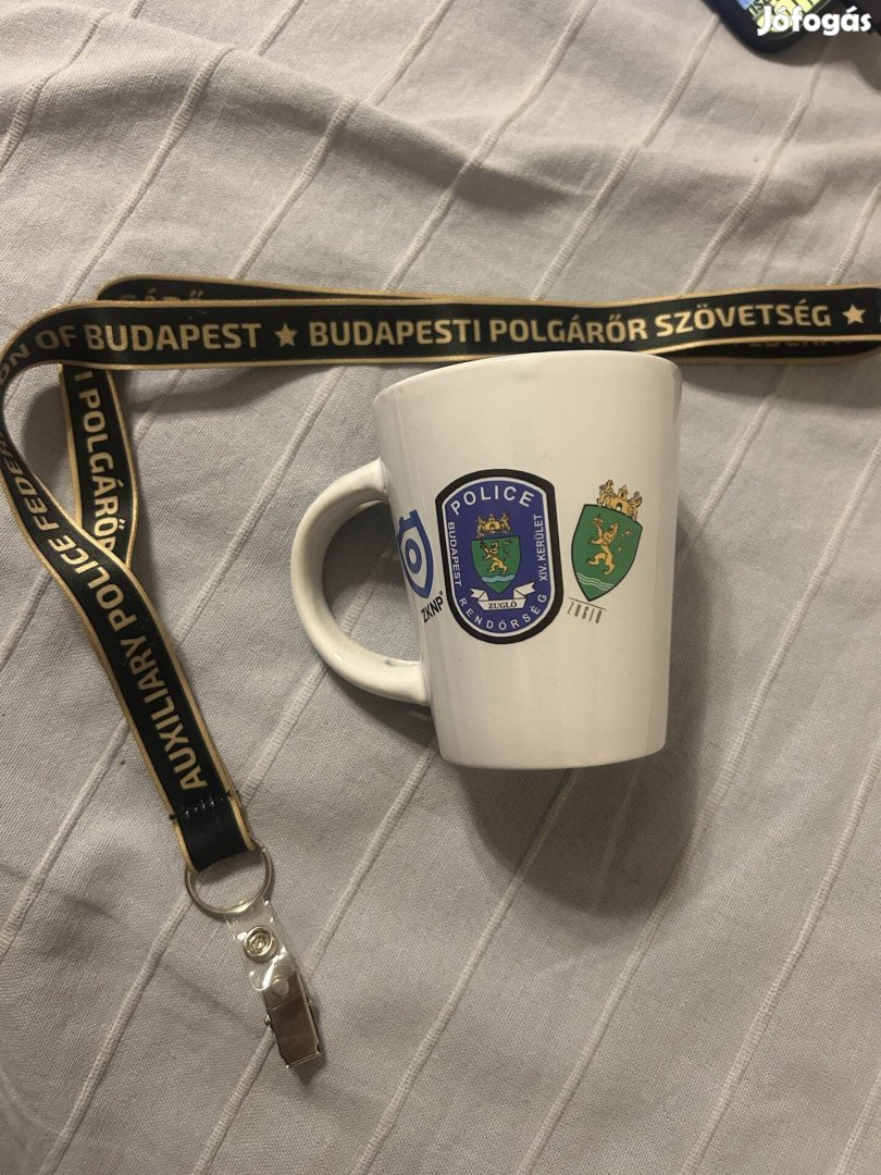 Budapesti Polgárőr Szövetség bögre nyakpánt
