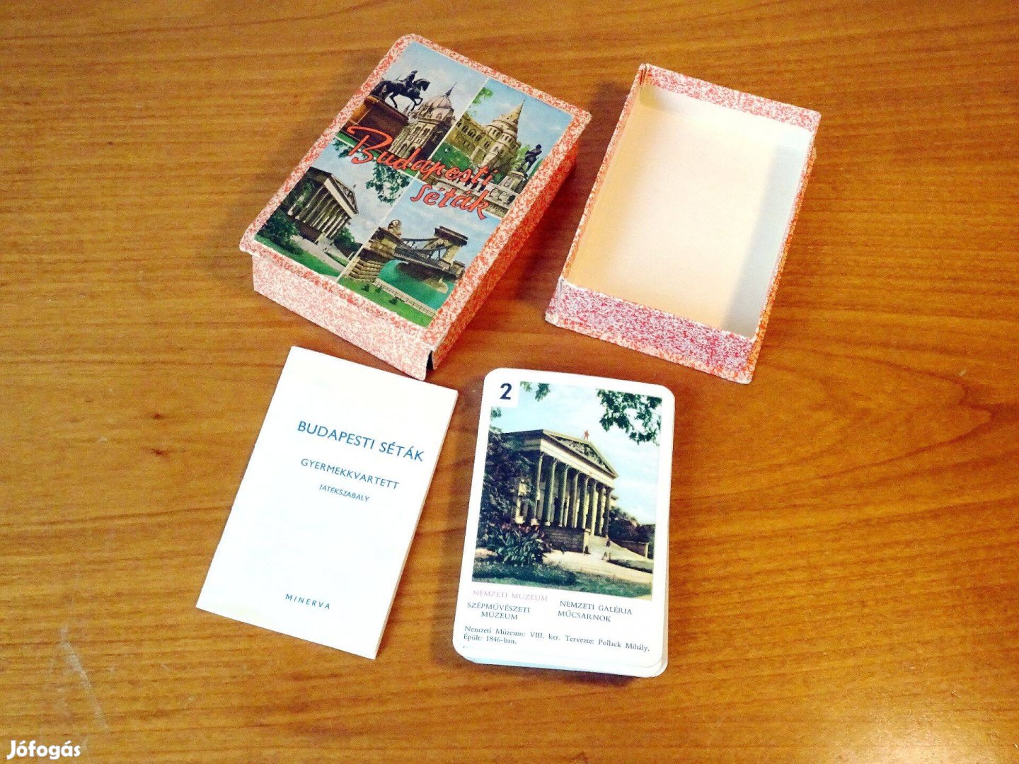 Budapesti séták kvartett játékkártya kártya hiánytalan 40 db