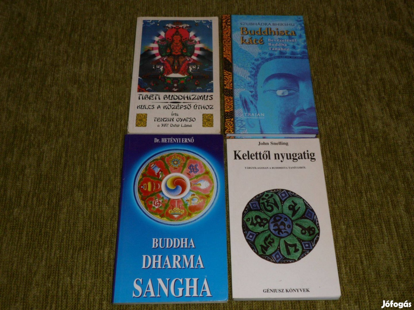 Buddha, buddhista könyvcsomag négy könyvből: