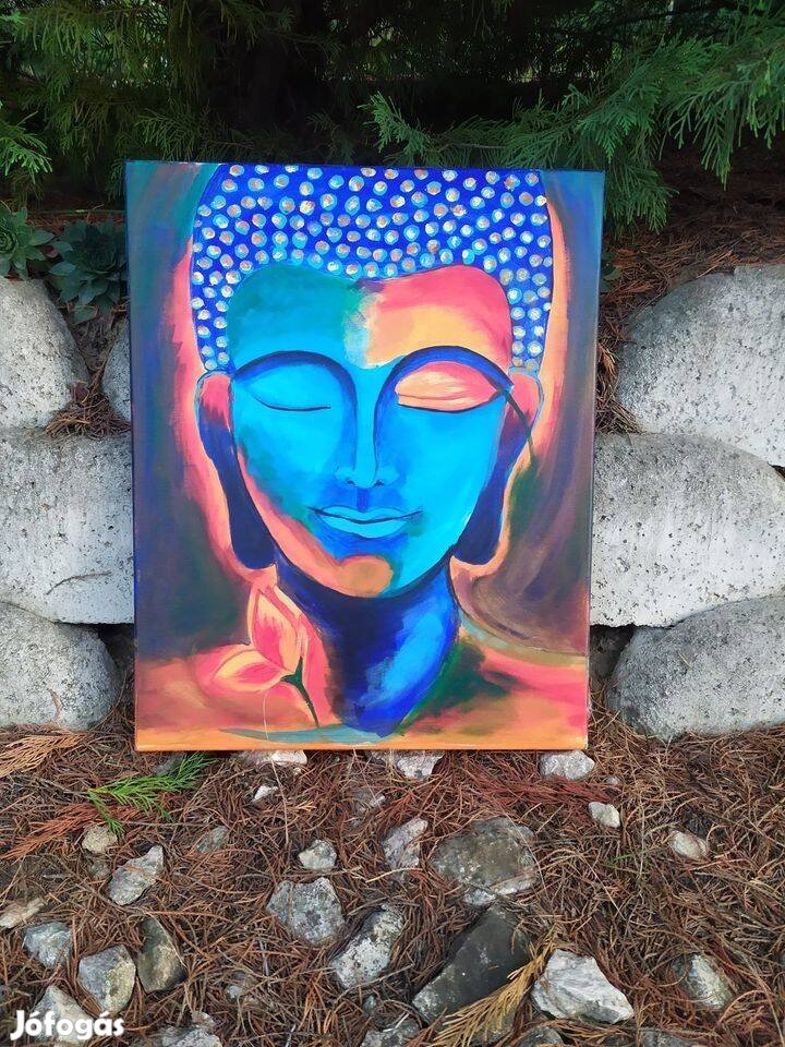Buddha akril festmény eladó