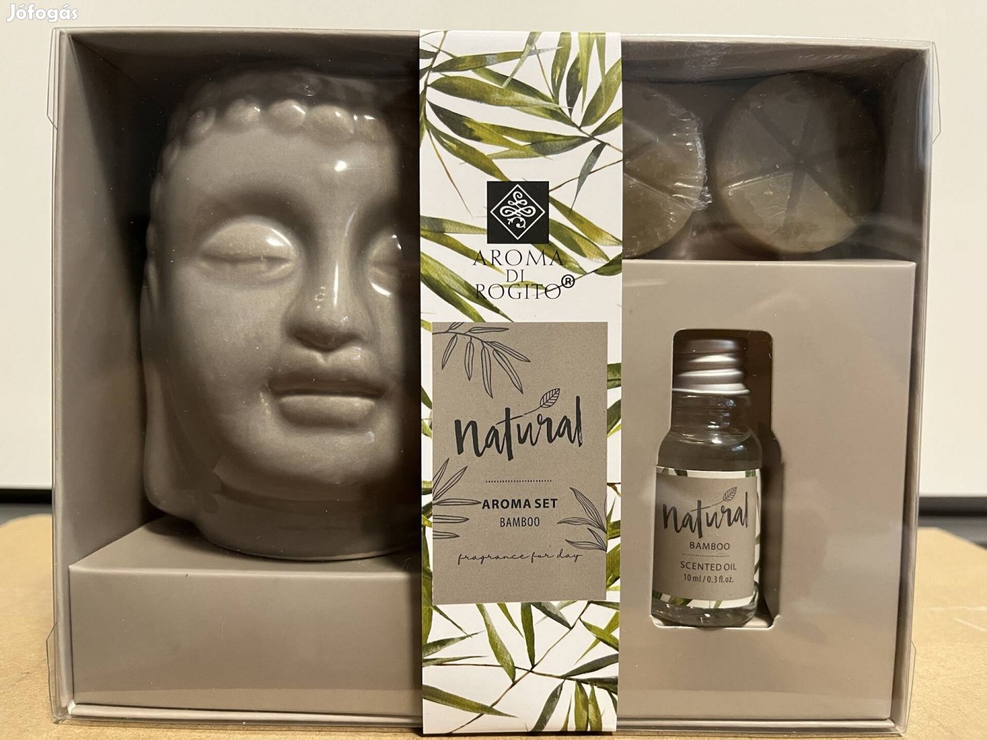 Buddha fej illóolaj párologtató, új