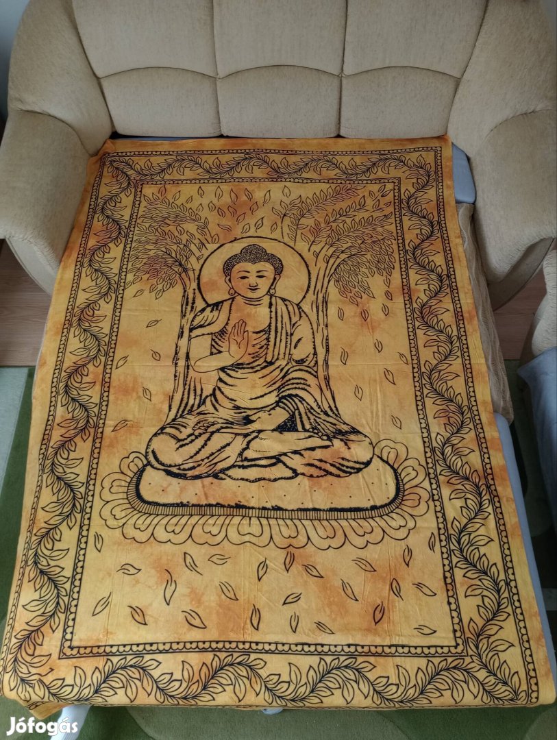 Buddha szarong, falidísz, ágytakaró 200x135 cm